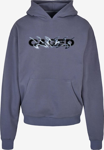 MT Upscale - Sweatshirt 'Cagedchrome' em azul: frente