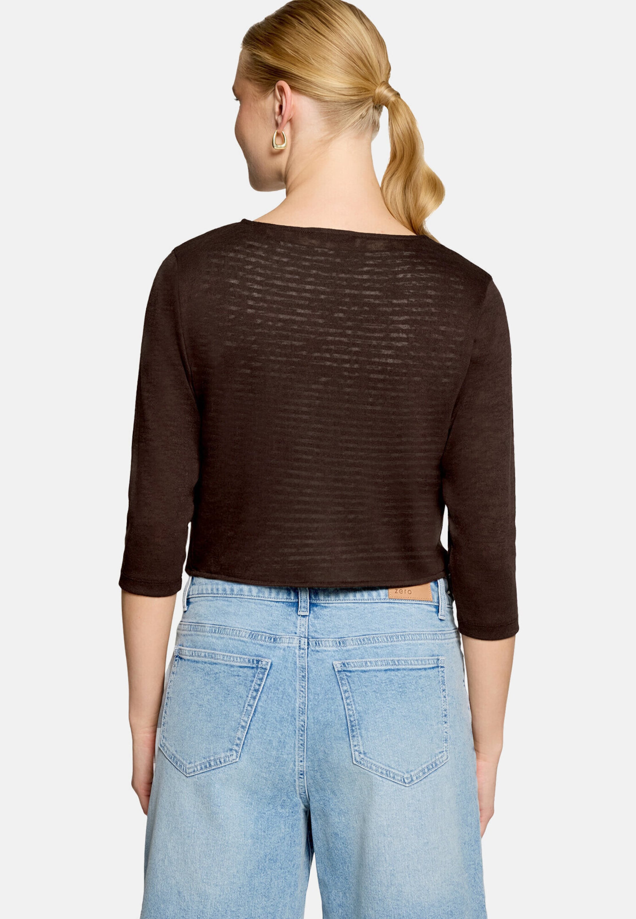 Veste de survêtement zero en marron