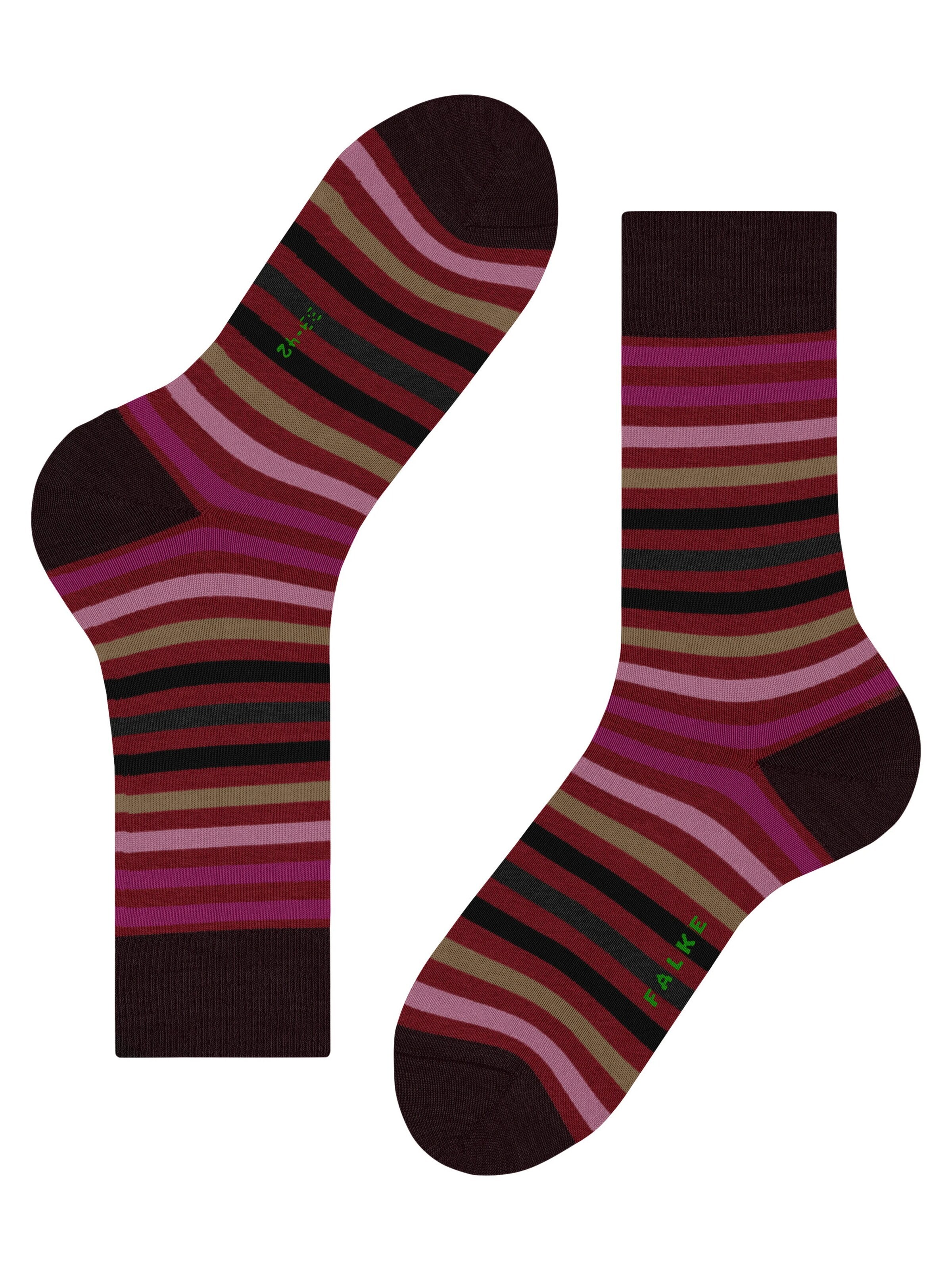 FALKE Socken 'Tinted Stripe'‌‌‌‌‌‌‌ in Rot