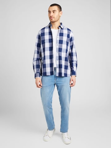 s.Oliver Regular fit Button Up Shirt in Blue