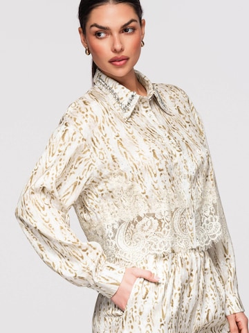Ombre Blouse in Beige