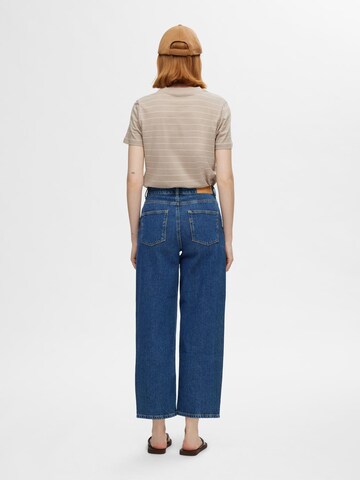 SELECTED Loosefit Jeans 'CLAIR' in Blauw