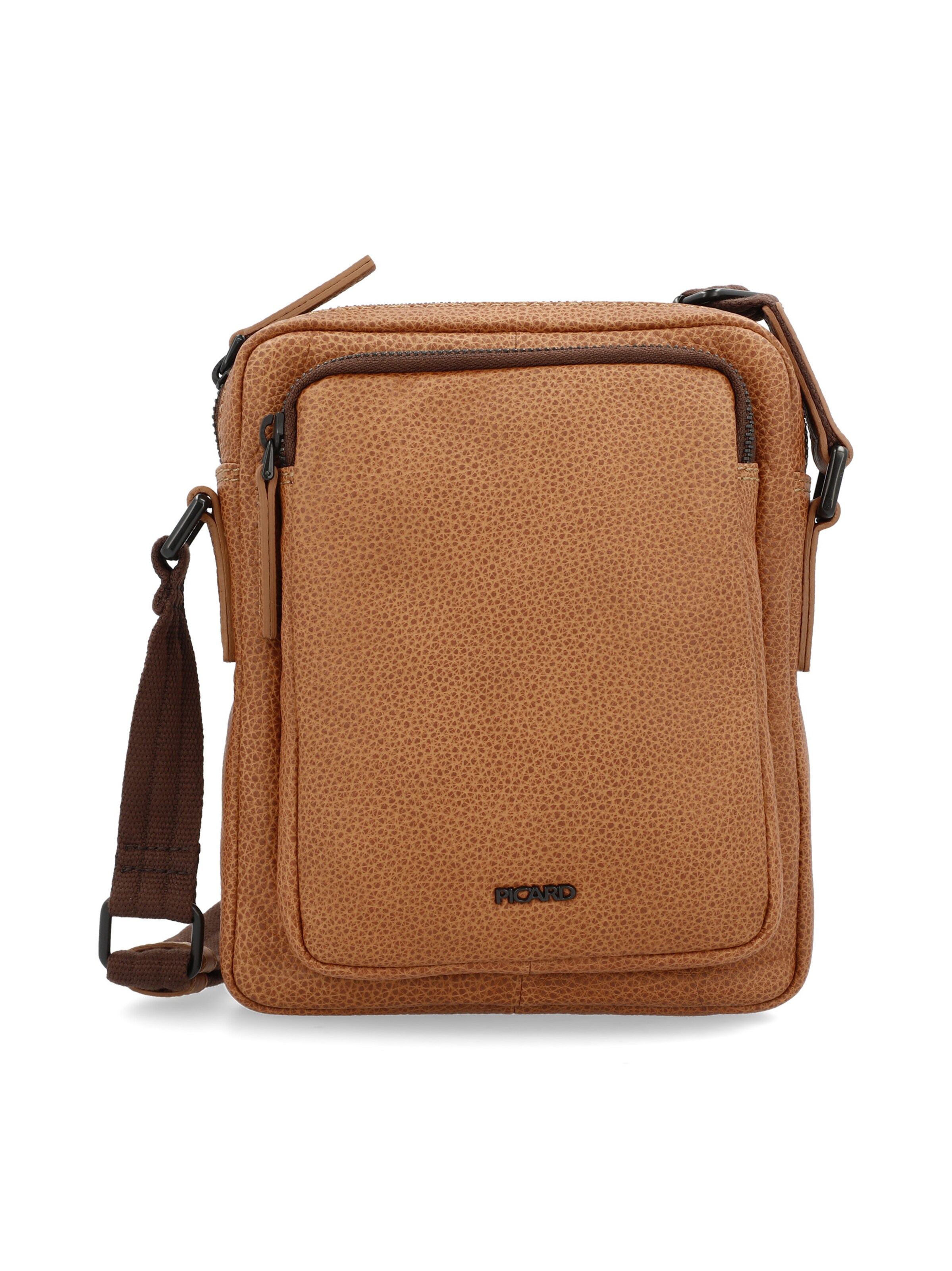 Sac à bandoulière Picard en marron : devant