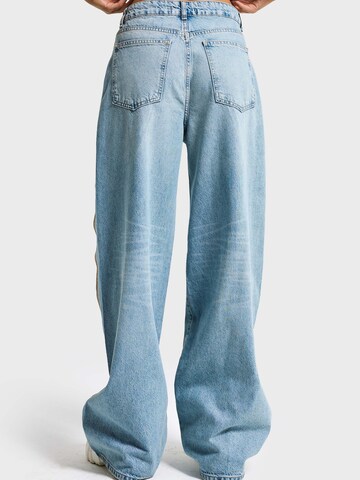IT'S BASIC Baggy Jeans 'SUPER BAGGY MID RISE JEANS (Lenght 30)' i blå