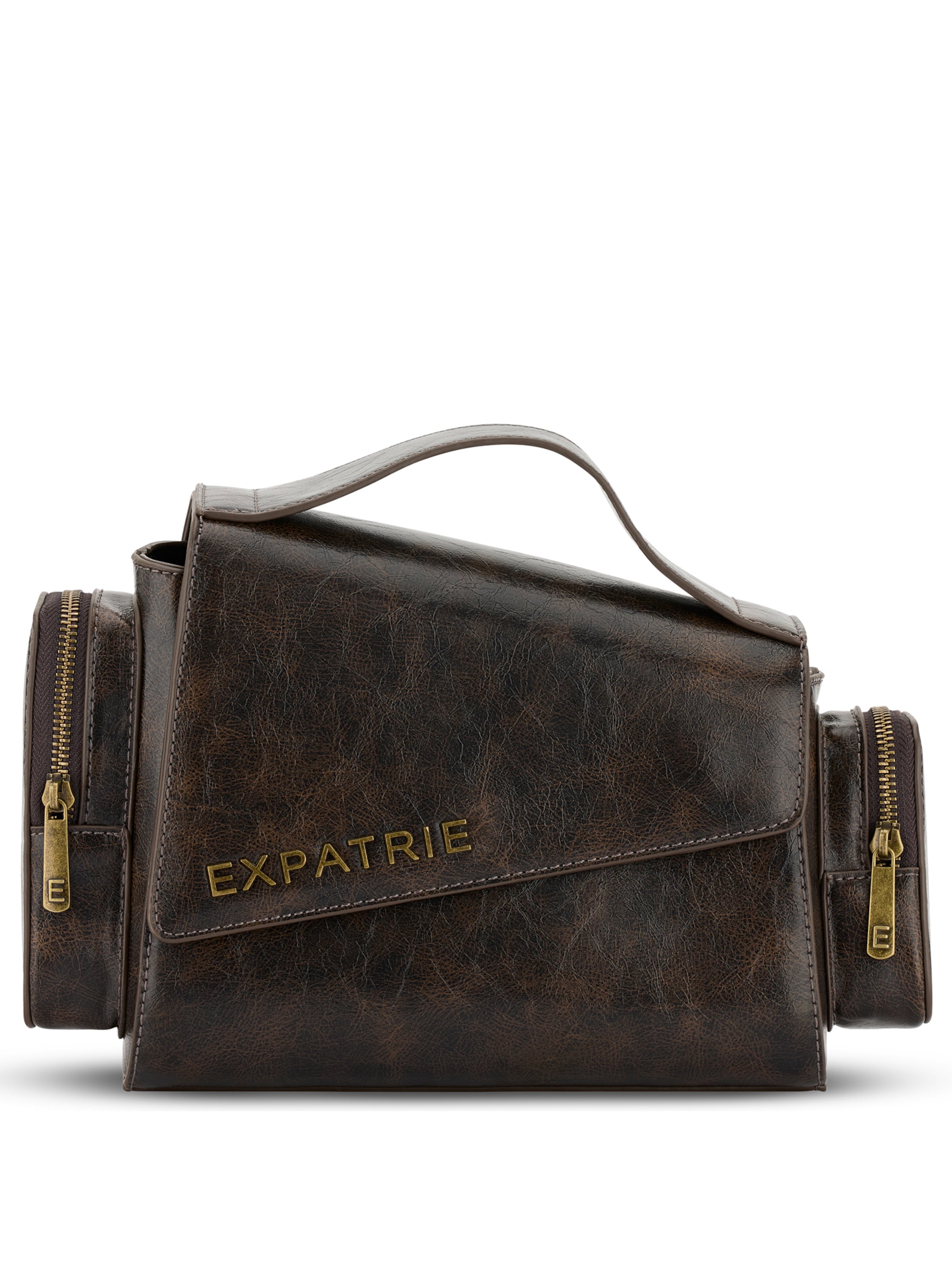 Expatrié Torba na ramię 'Hunter' w kolorze brązowy: przód