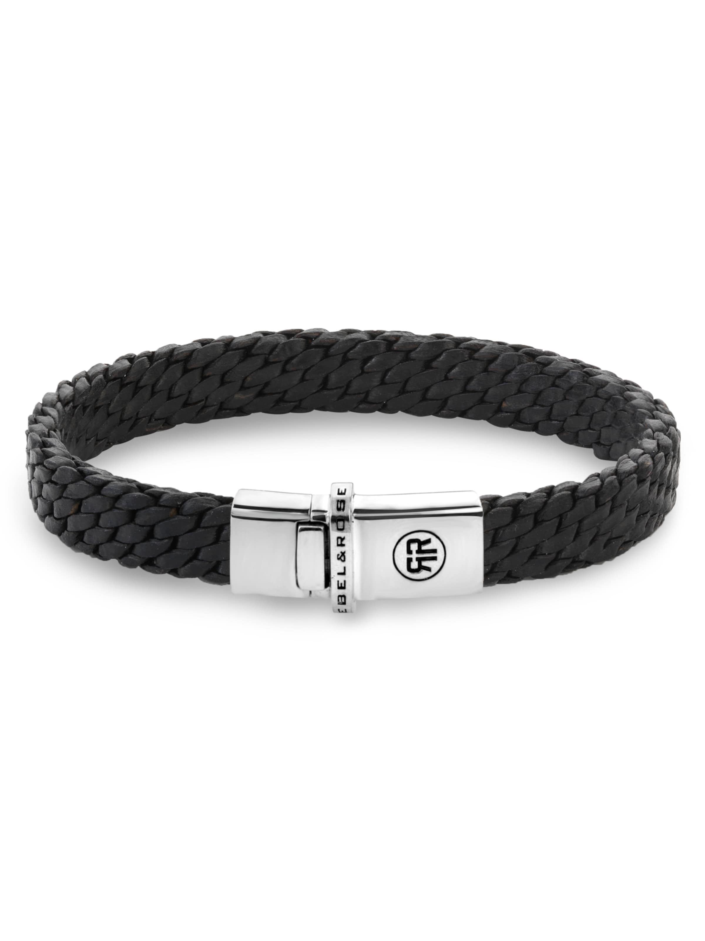 Rebel & Rose Bracelet in Black: front