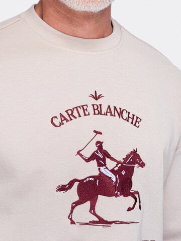 Ombre Sweatshirt i beige