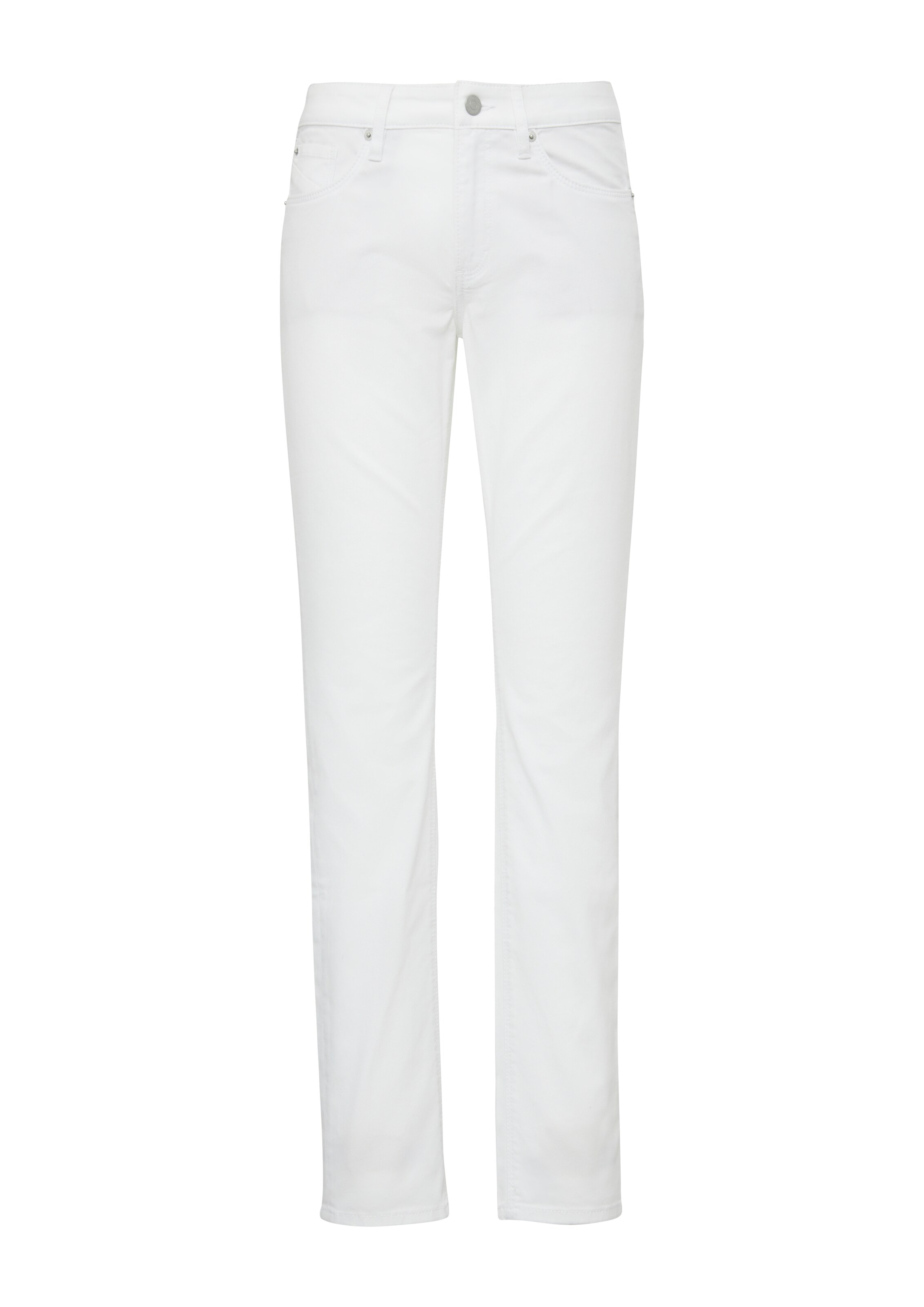 QS Slimfit Jeans 'Catie' in Weiß: Vorderseite