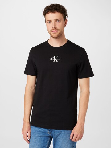 T-Shirt Calvin Klein Jeans en noir : devant