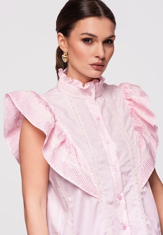 Ombre Blouse in Pink