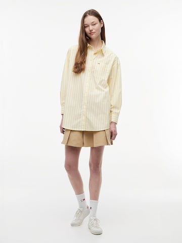 Tommy Jeans Bluse 'Essential' in Gelb