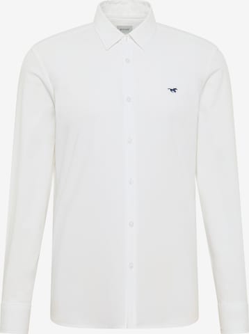 MUSTANG Regular fit Button Up Shirt in White: front