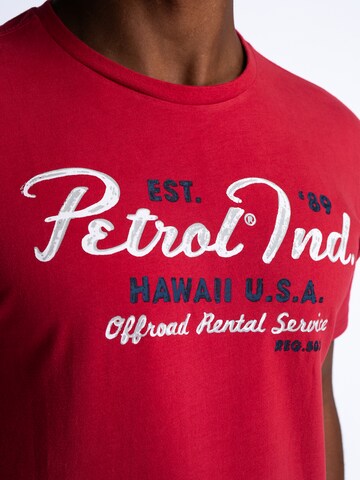 T-Shirt 'Bonfire' Petrol Industries en rouge