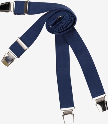 JP1880 Suspenders in Blue: front