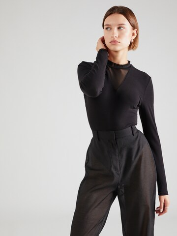 ONLY Shirt bodysuit in Black: front