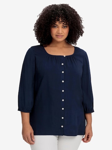 SHEEGO Blouse in Blue: front