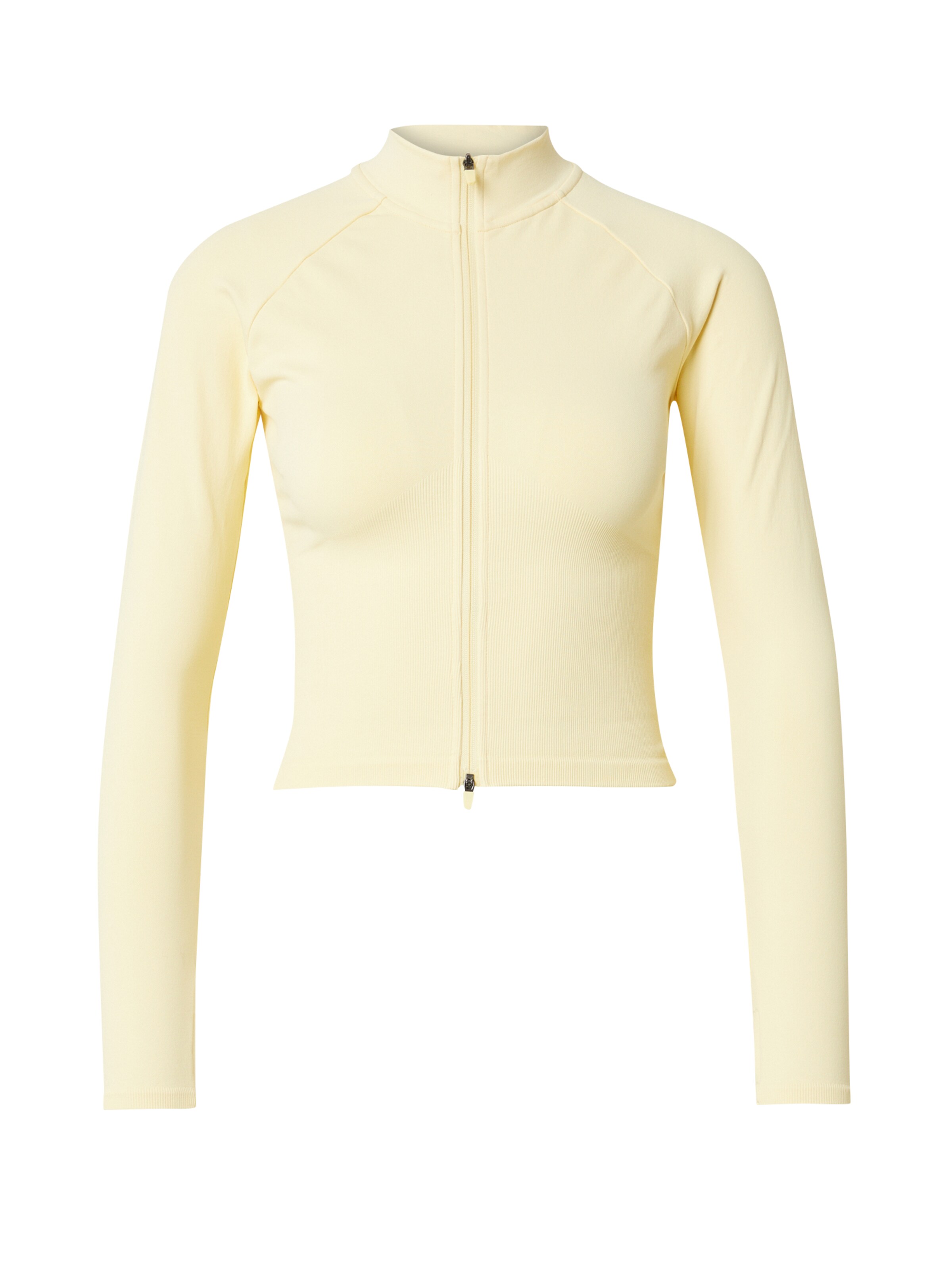 Giacca di felpa sportiva di Aim'n in giallo: frontale