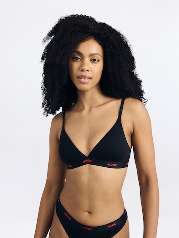 HUGO - Triangular Soutien em preto: frente