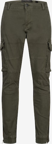 INDICODE JEANS Cargobroek 'Alex' in Groen: voorkant