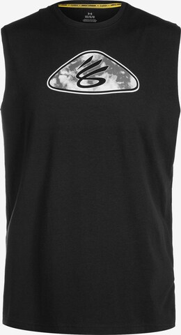 UNDER ARMOUR Performance Shirt 'Curry' in Black: front