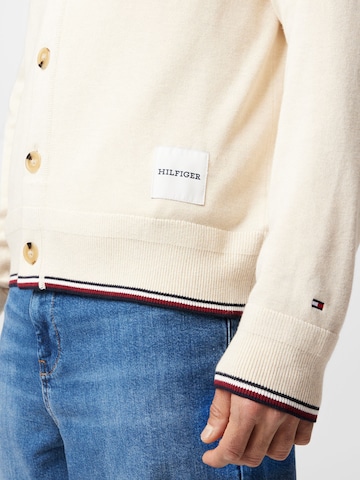 TOMMY HILFIGER Strickjacke in Beige