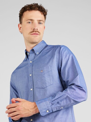 GANT Regular fit Overhemd in Blauw