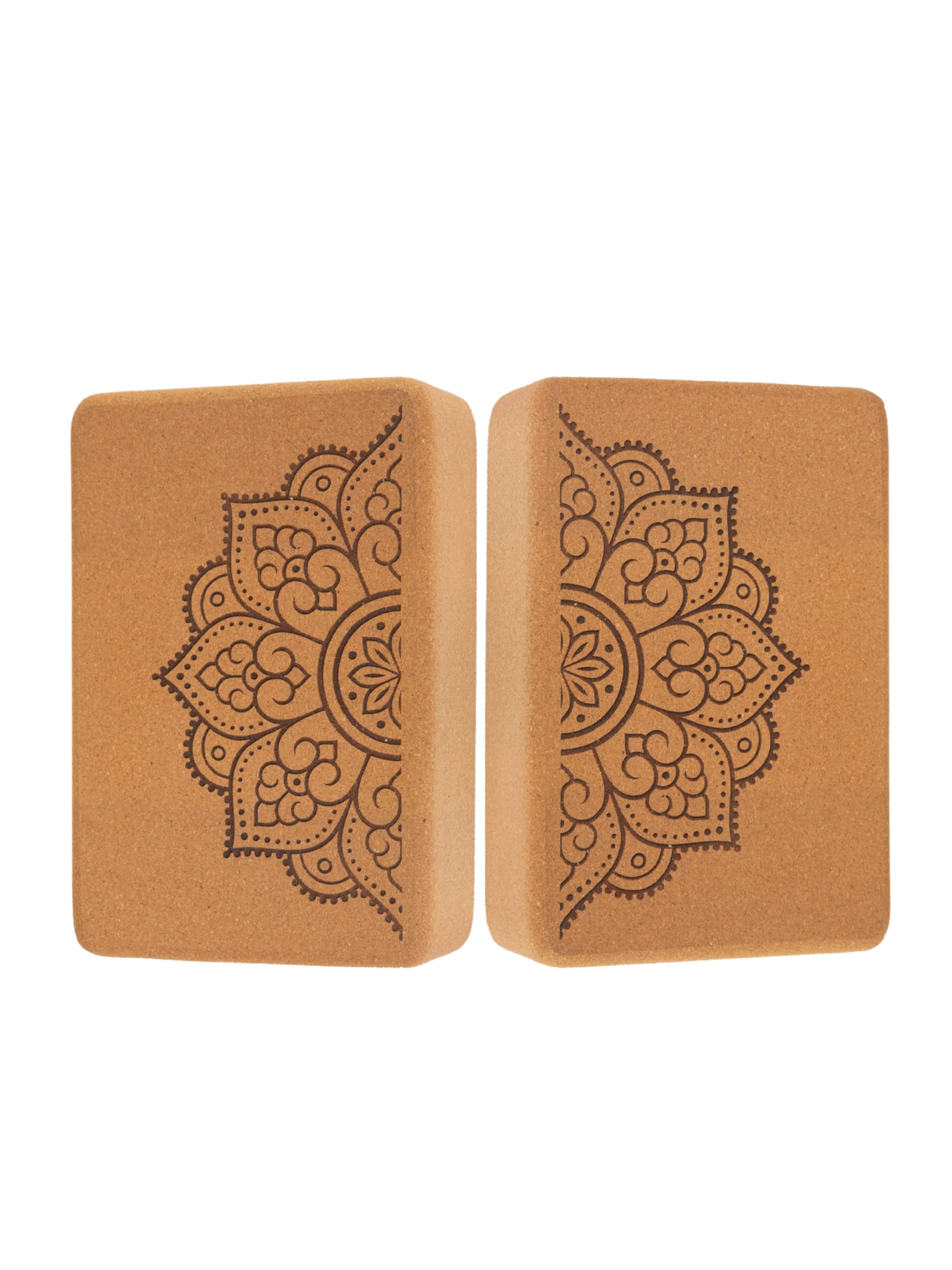 Divasya Yoga Block 'Mandala 2er Set' in Brown