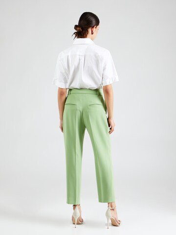 BOSS Regular Pleat-Front Pants 'Tapiah' in Green