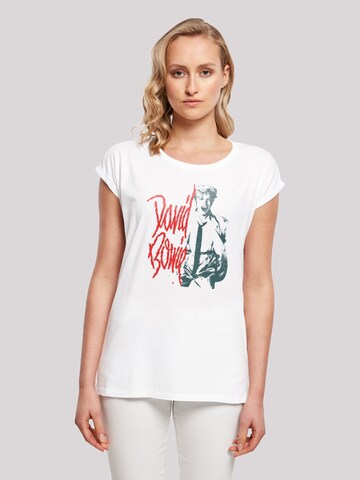 F4NT4STIC Shirt 'David Bowie ' in Weiß: Vorderseite