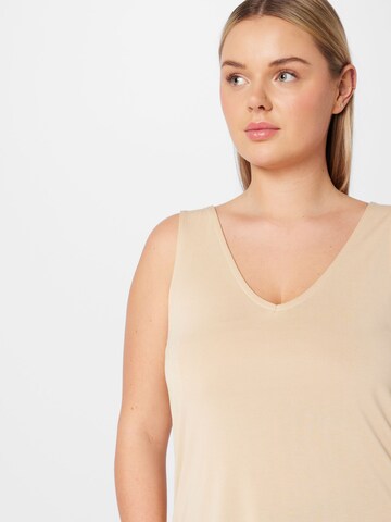 Vero Moda Curve Top 'INKA BIA' in Beige