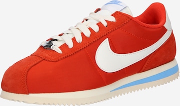 Baskets basses 'CORTEZ' Nike Sportswear en rouge : devant