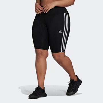 ADIDAS ORIGINALS Skinny Leggingsit 'Adicolor Classics High-Waisted Primeblue ' värissä musta: edessä