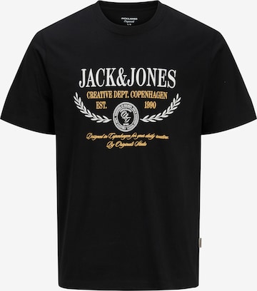 JACK & JONES - Camisa 'JORFREDERIKSBERG' em preto: frente
