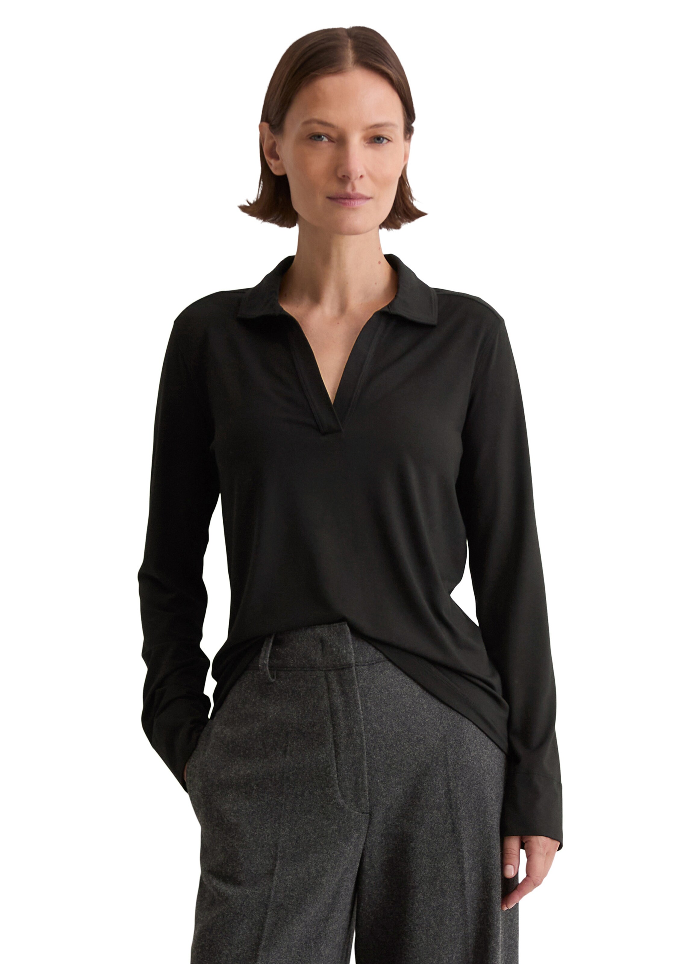 Marc O'Polo Shirt in Black: front