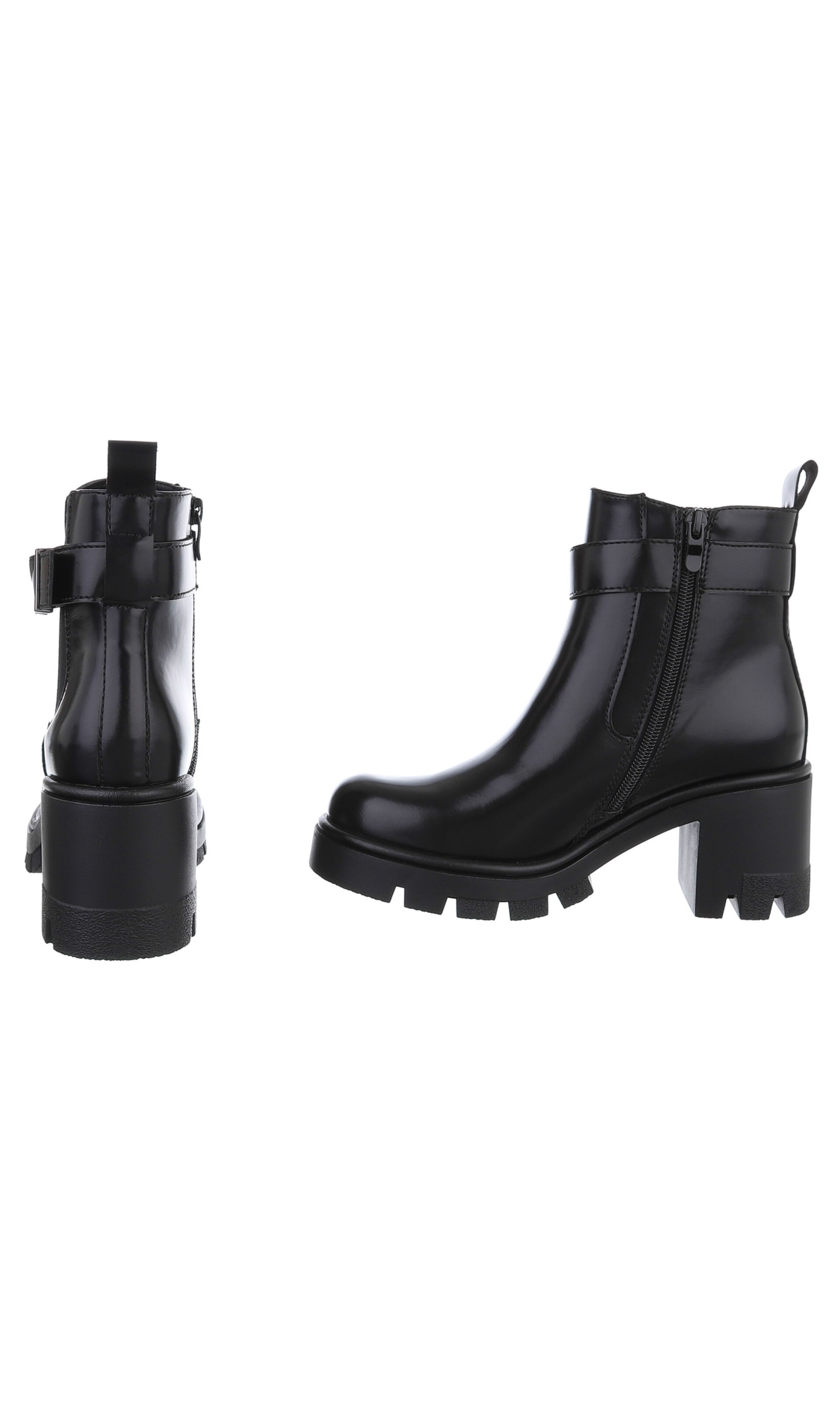 Ital-Design Stiefelette in Schwarz