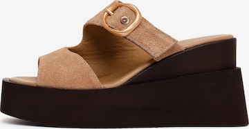Mule Derimod en beige : devant