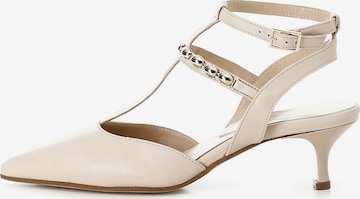 CAFè NOIR Pumps in Beige: voorkant