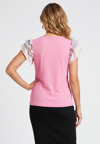 T-shirt usha BLACK LABEL en rose