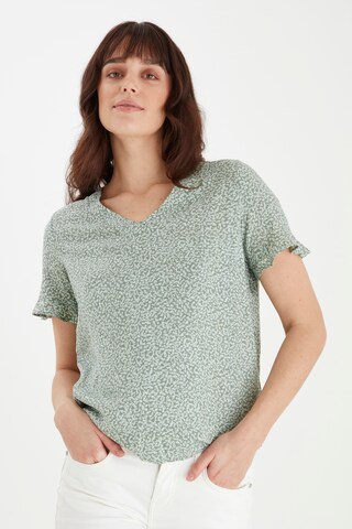 Camicia da donna di Fransa in verde: frontale