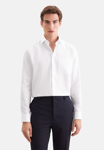 Coupe regular Chemise business SEIDENSTICKER en blanc : devant
