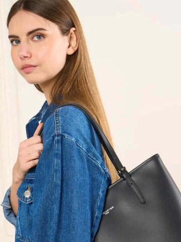 juoda LANCASTER Paris Pirkinių krepšys 'Lancaster Sac cabas épaule Zippée M Smooth Noir': priekis