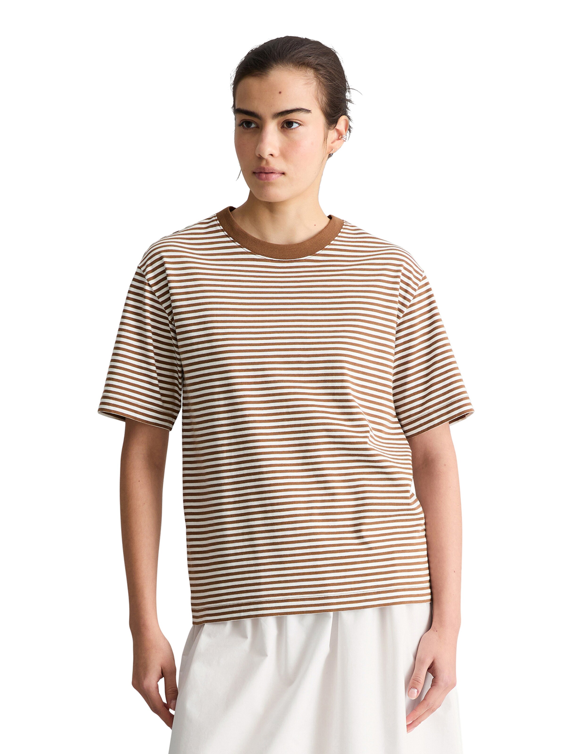 Marc O'Polo DENIM Shirt in Bruin: voorkant