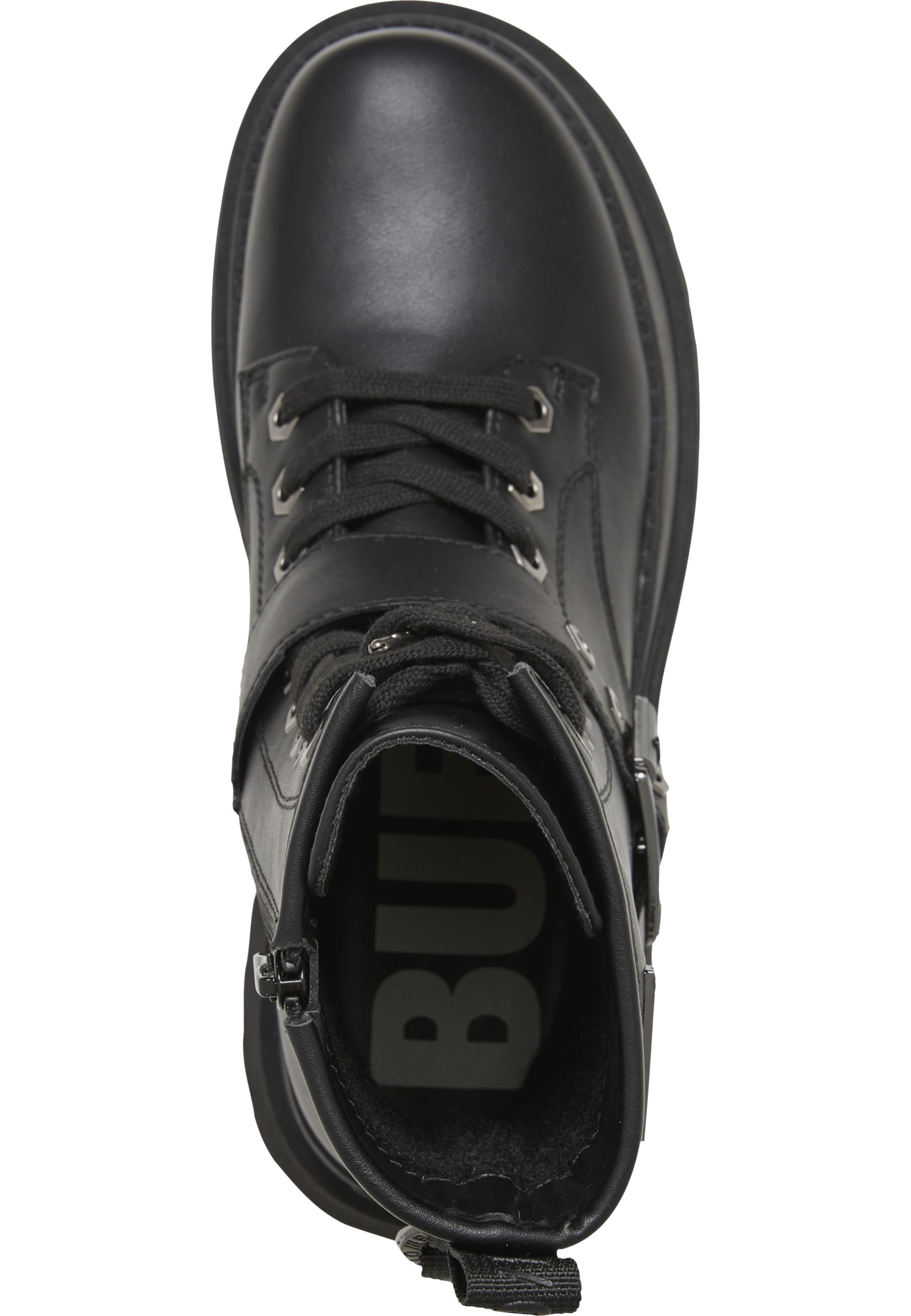 Bottines à lacets 'Pluto' BUFFALO en noir