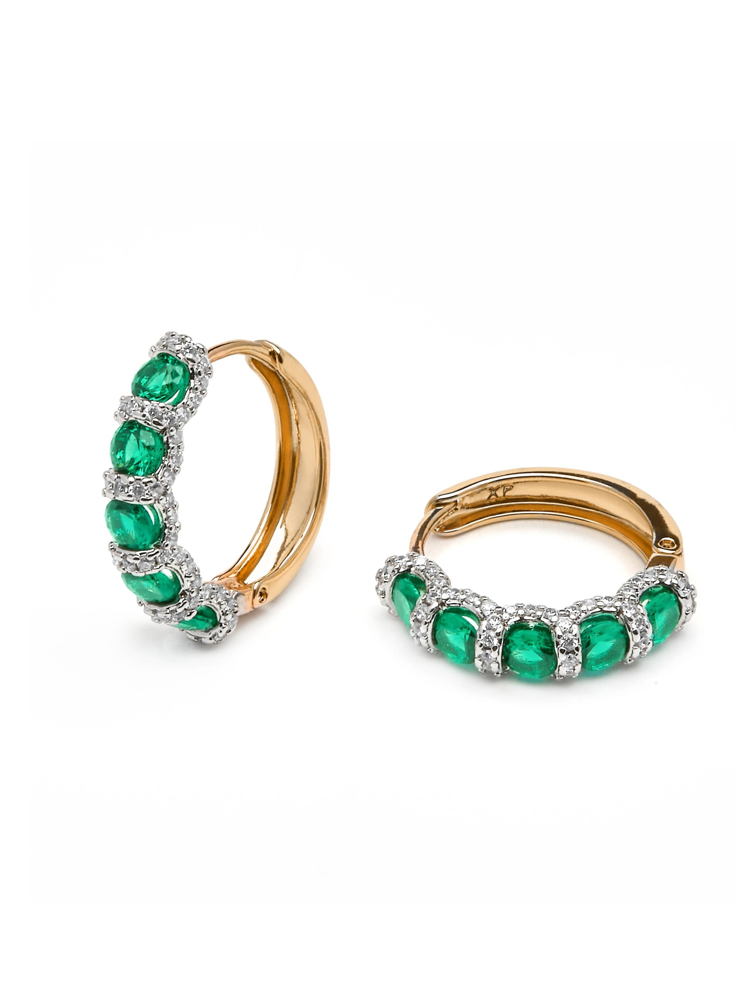 Boucles d'oreilles 'Yrat' Luxenter en vert