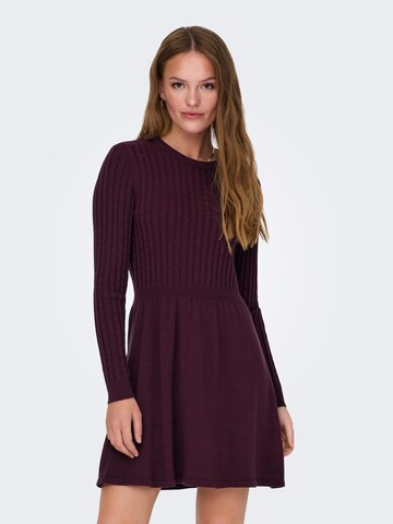 ONLY Knitted dress 'Fia' in Red: front