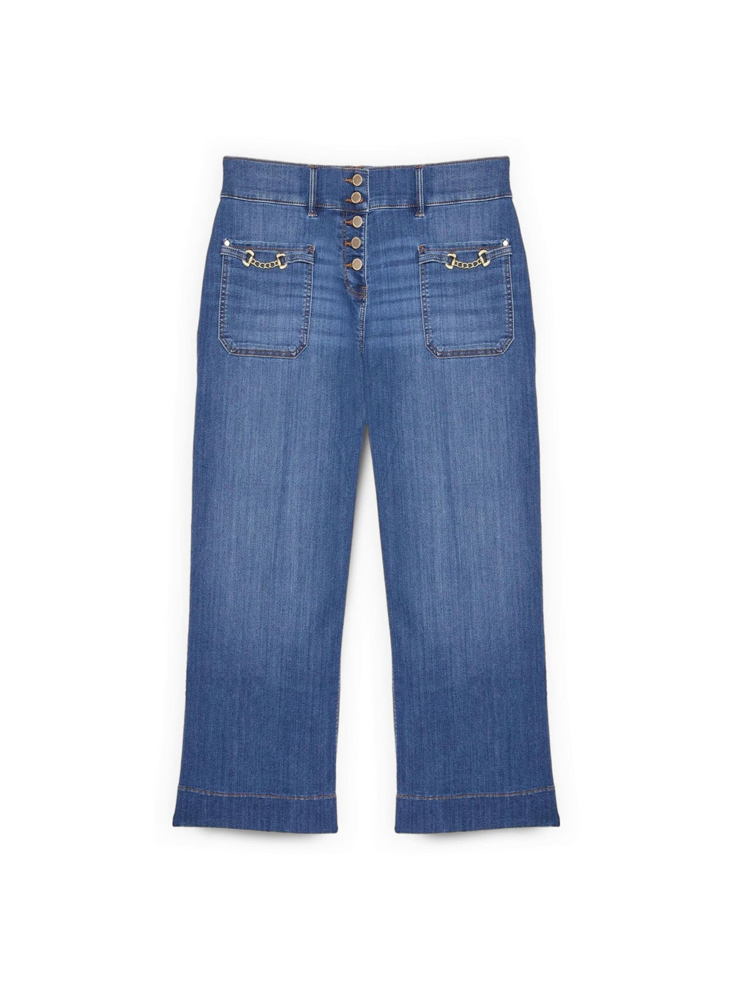 Fiorella Rubino - Tapered Vaquero en azul: frente