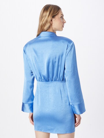Oval Square Shirt Dress 'Polish' in Blue