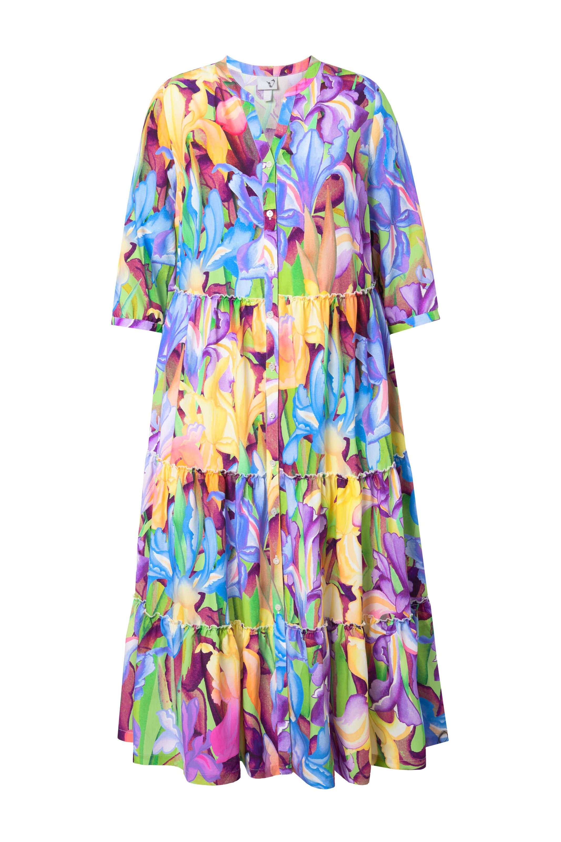 Ulla Popken Jurk in Gemengde kleuren: voorkant