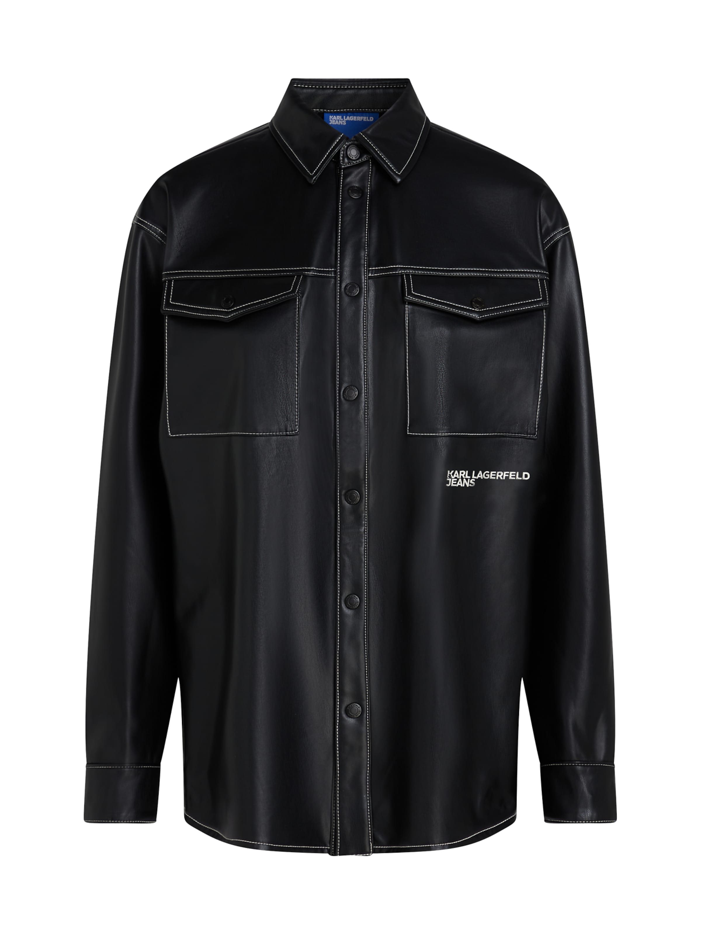 KARL LAGERFELD JEANS - Blusa en negro: frente