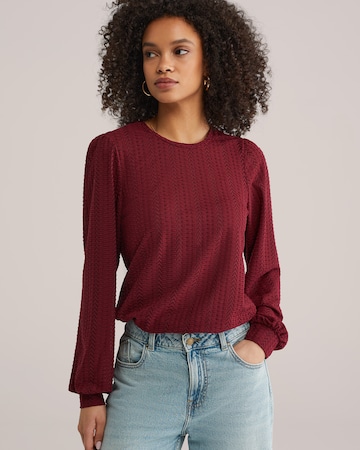 sarkans WE Fashion Blūze: no priekšpuses